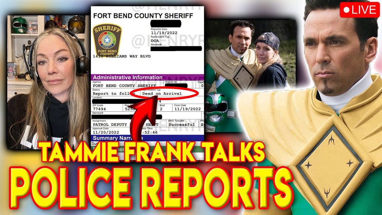 Jason David Frank (The Green Ranger)Police Reports discussed with Tammie Frank Live