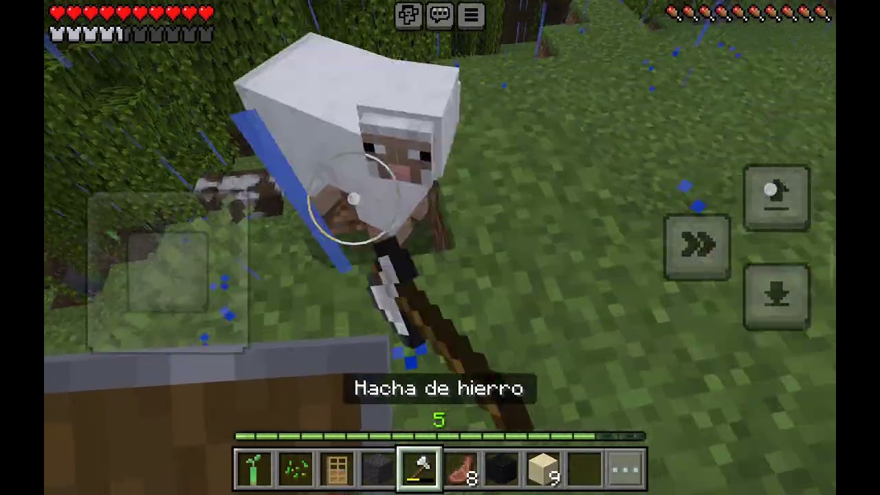 Jugando Minecraft bedrock edition creo simple xd 