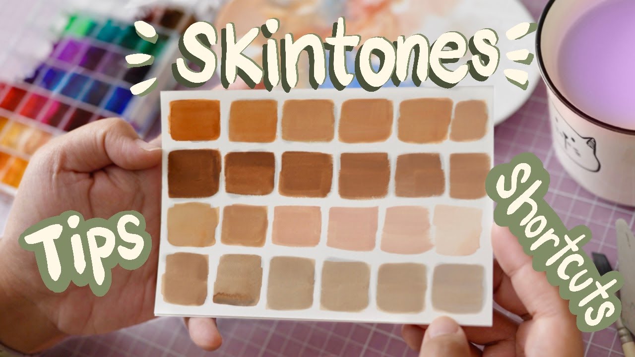 How to Paint Skin Tones in Gouache | Easy Color Mixing Shortcuts & Value Tips for Beginners