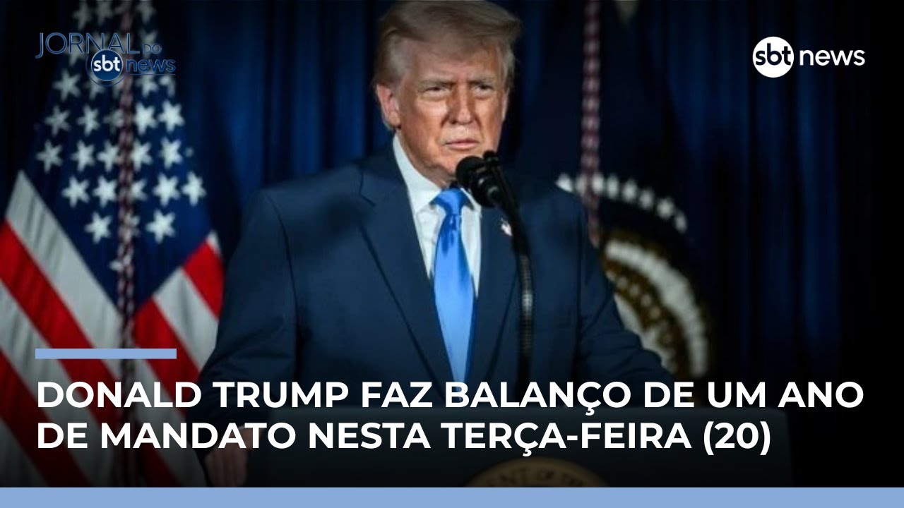Trump faz balanço do governo e fala em papel de Lula em conselho | #JornaldoSBTNews