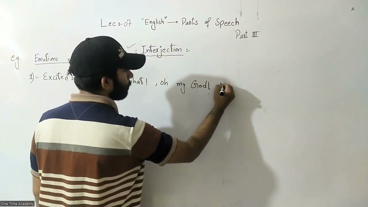 Interjections | Parts of Speech  English Grammar for PPSC FPSC SPSC BPSC NTS FIA ASF ANF MOD