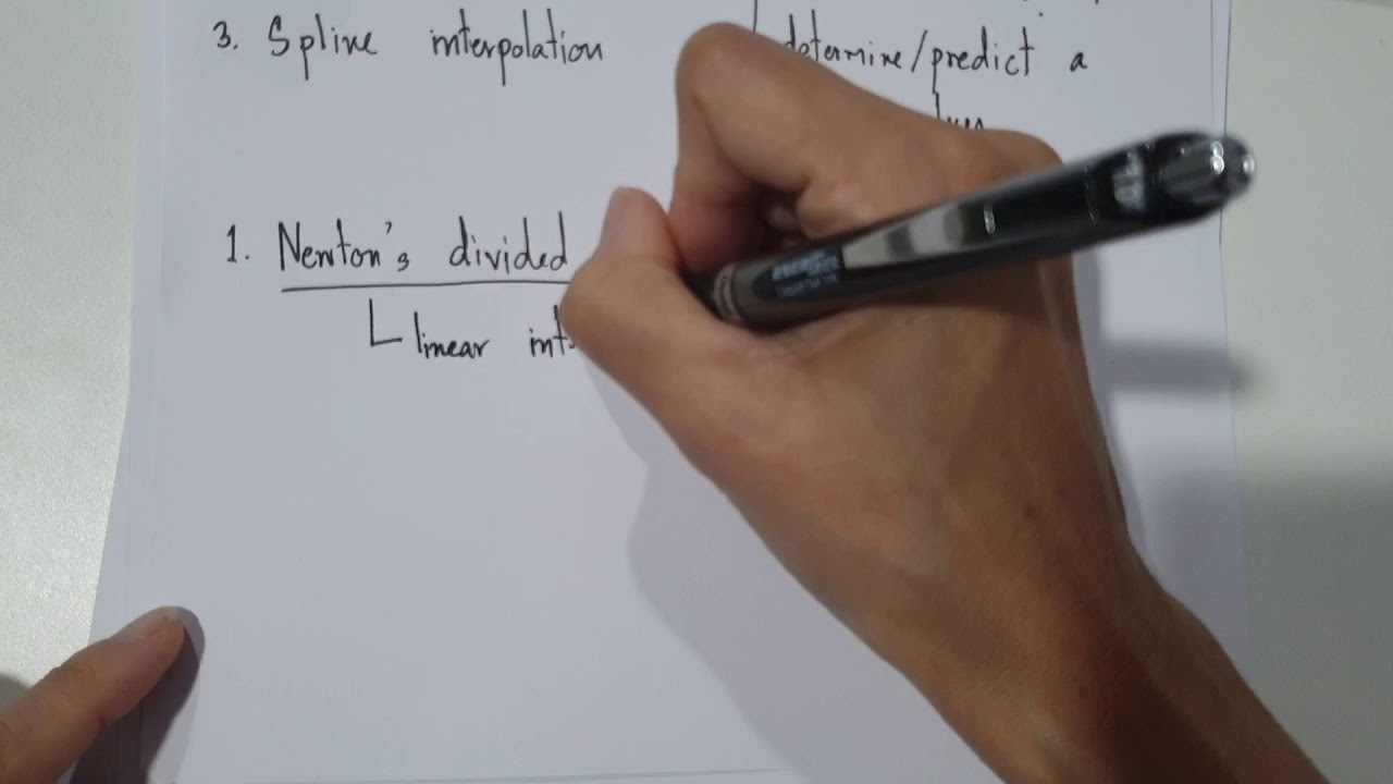 Newton's Divided Difference part1: linear interpolation