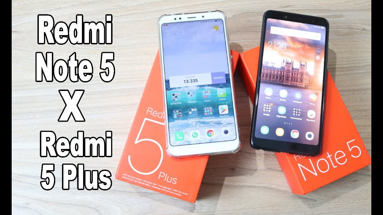 REDMI NOTE 5 X REDMI 5 PLUS | Comparativo! Qual é o melhor?