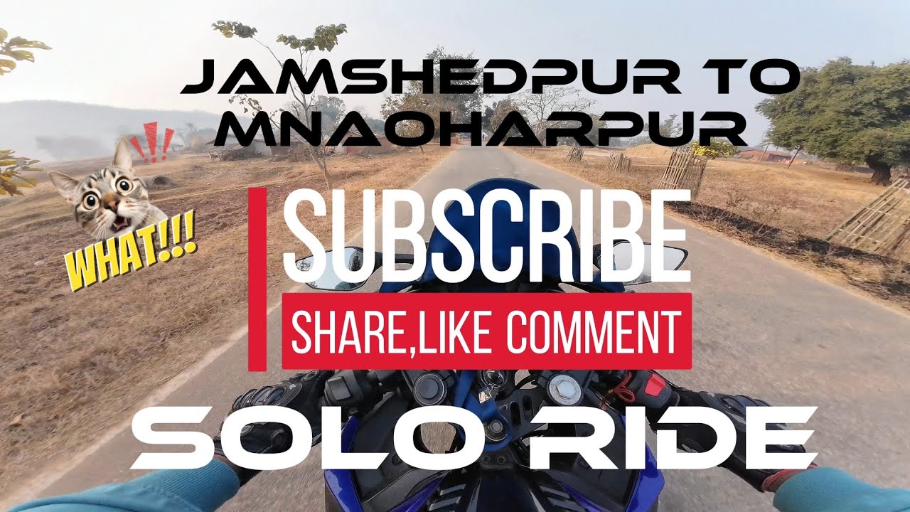 Jamshedpur to Manoharpur solo ride in jungle route 🤪darr ke aage jeet hai💪 