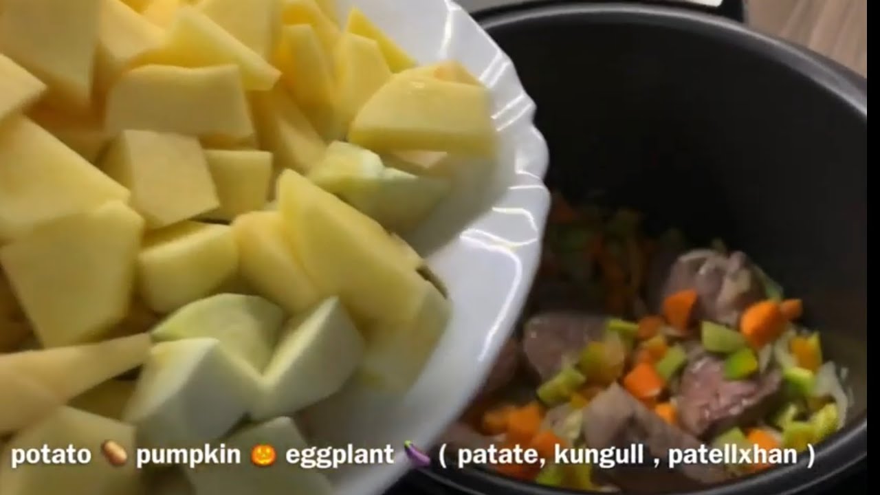 Gjell me patate me mish vi&ccedil;i ne tenxhere delimano me programin P01