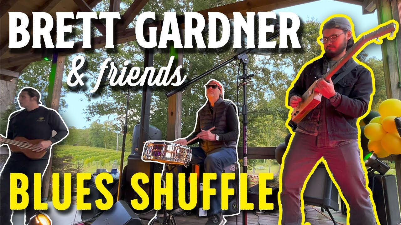 Cigar Box Guitar Blues Shuffle at Travis Bowlin's CBG Party