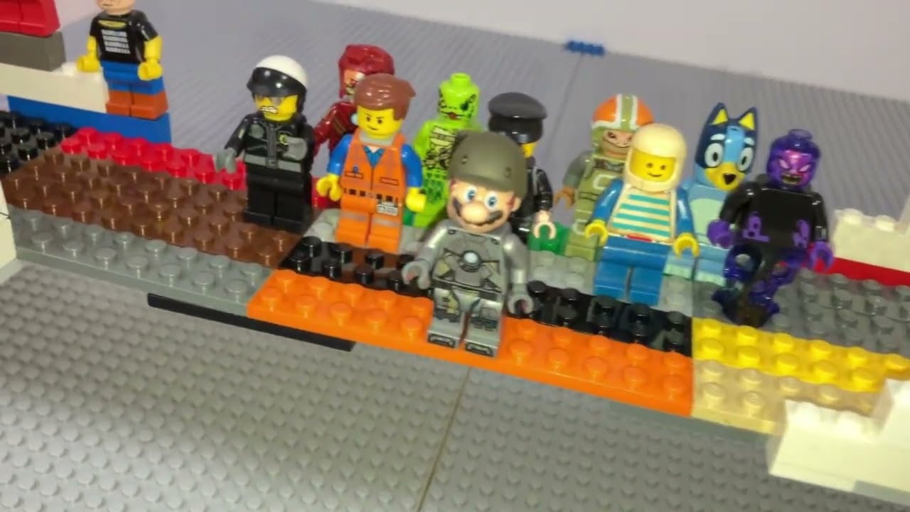 中古LEGO　設計図なしで吊り橋作ってみた！！