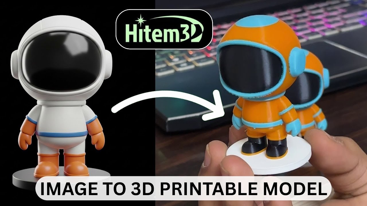 От 2D-изображения до 3D-печати за считанные минуты с помощью Hitem3D AI