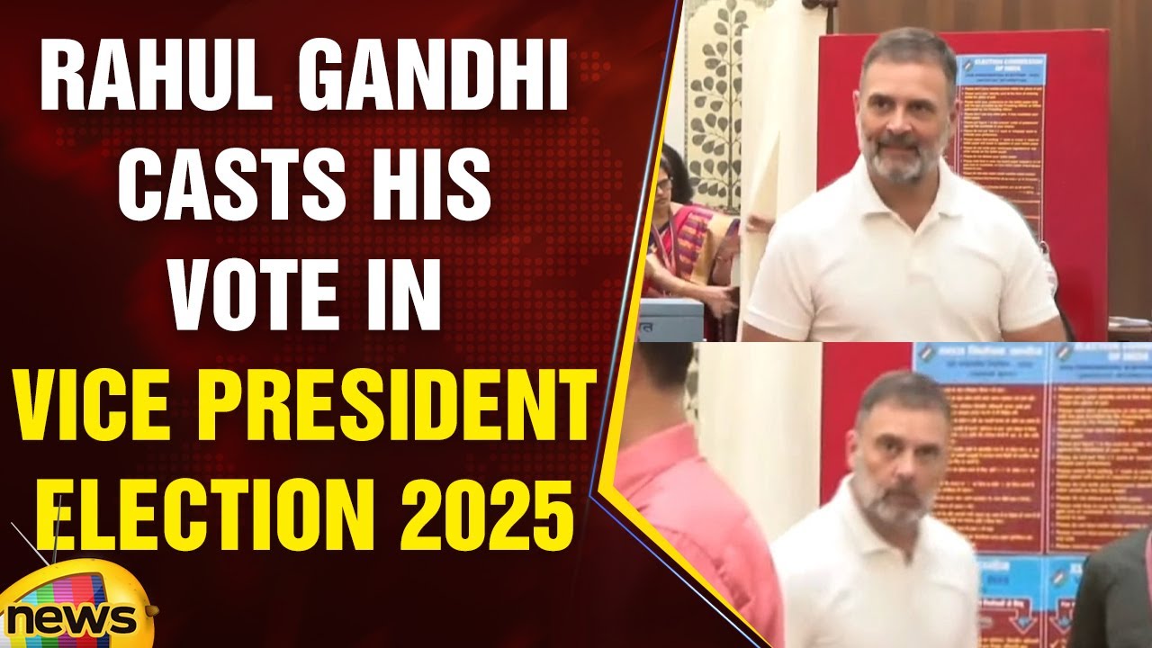 Rahul Gandhi Casts His Vote In Vice President Election 2025 | B Sudershan Reddy | Congress