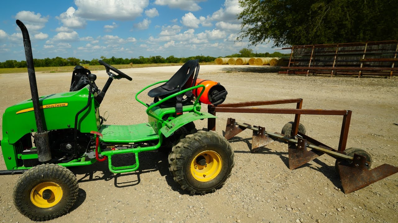 Building plow for Hudson's new tractor