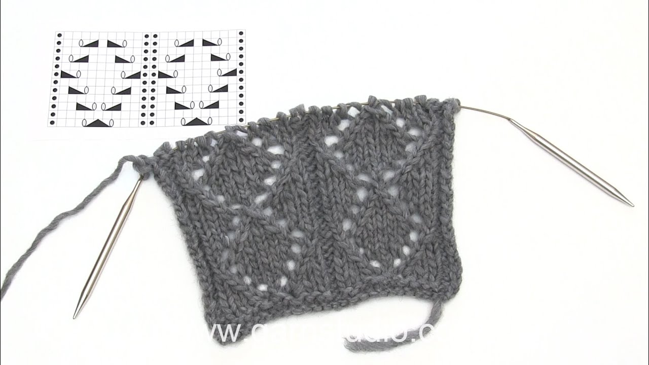 How to knit a lace pattern