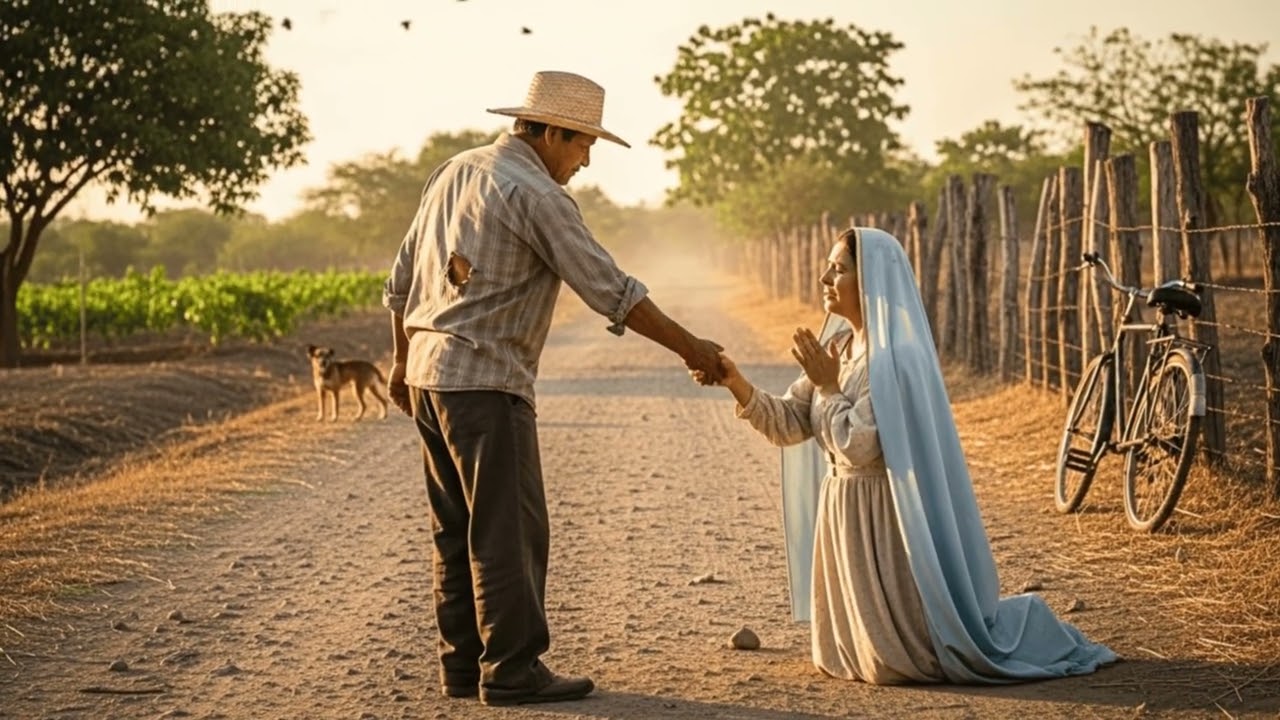 Un campesino compartió fruta con una mujer llorosa… y descubrió que era la Virgen María curadora