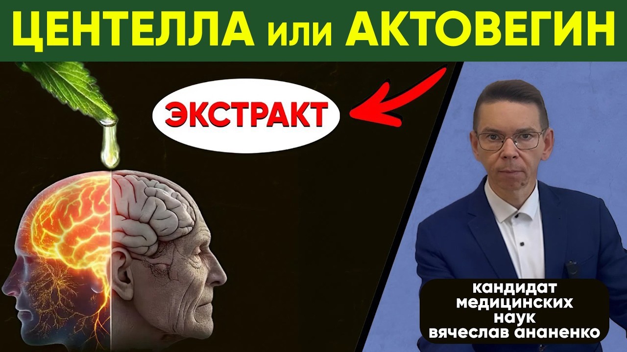 АКТОВЕГИН или ЭКСТРАКТ ЦЕНТЕЛЫ. Истинная эффективность и опыт науки