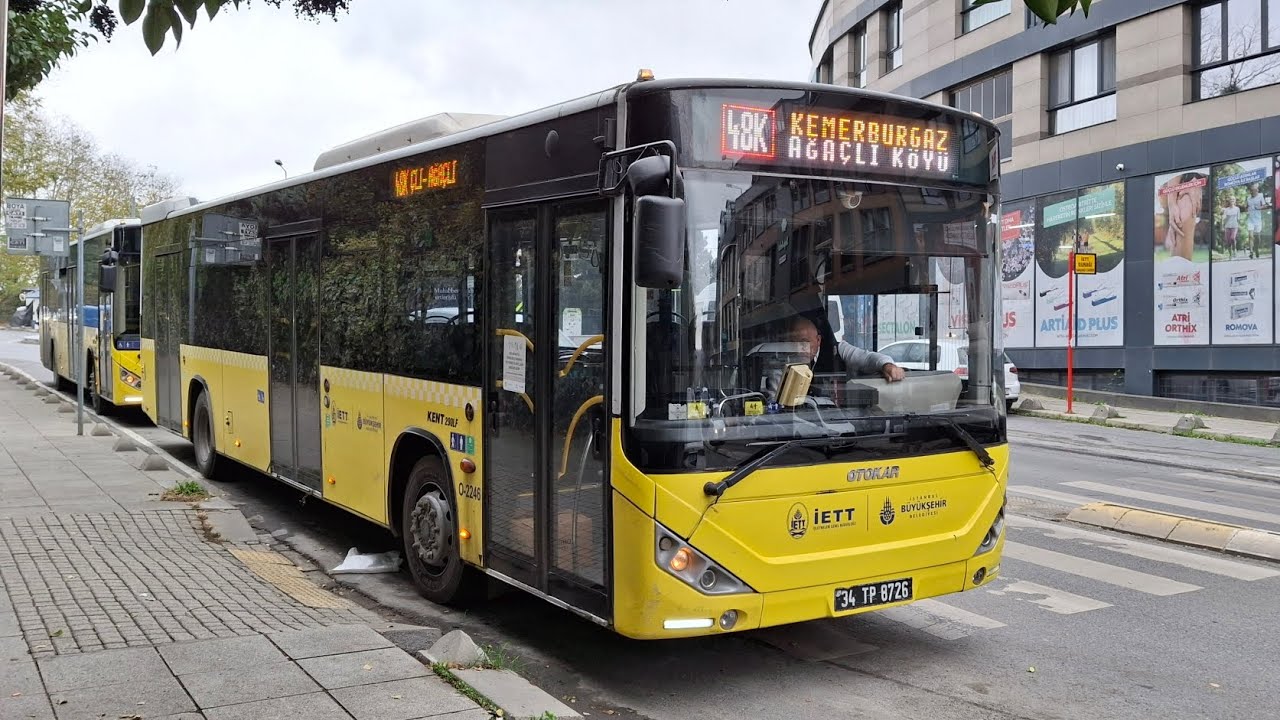İstanbul | 48K Hattında Kemerburgaz - Ağaçlı Köyü Arası Otobüsle Yolculuk
