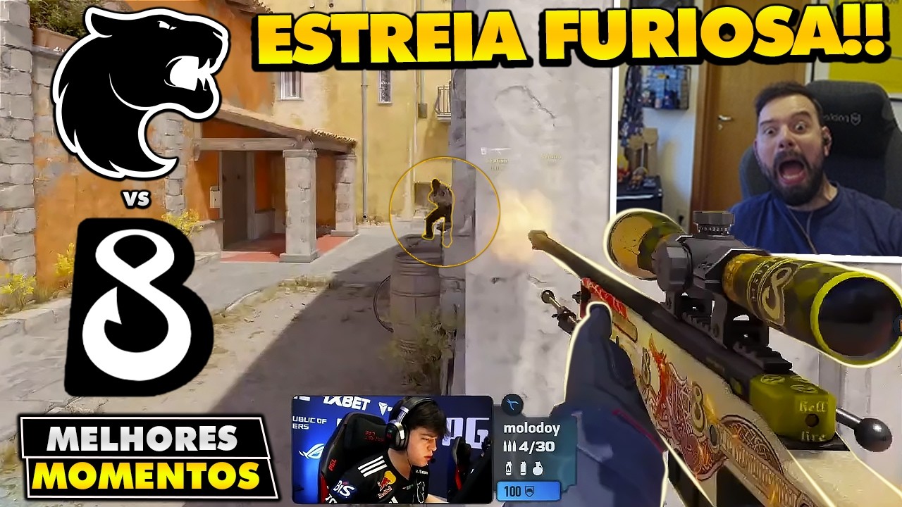 MOLODOY CHEGA DESTRUINDO NA ROM&Ecirc;NIA! Melhores Momentos: FURIA vs B8 - PGL CLUJ-NAPOCA