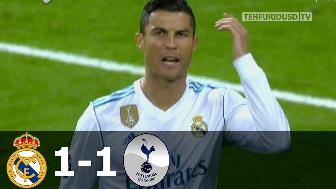 Real Madrid vs Tottenham 1-1 All Goals and Highlights with English Commentary (UCL) 2017-18 HD