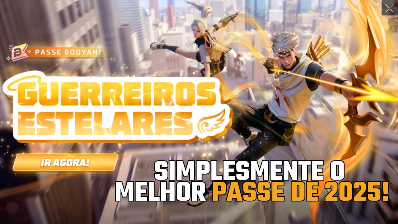 COMPLETEI O NOVO PASSE BOOYAH GUERREIROS ESTELARES O MELHOR PASSE DE 2025 DO FREE FIRE