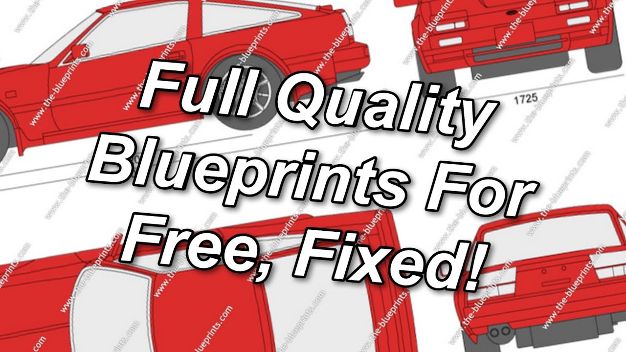 [Works Now!] How to Get Full High Quality Blueprints from The-Blueprints.com For Free
