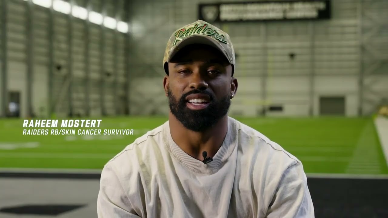 Las Vegas Raiders running back Raheem Mostert on importance of regular cancer screenings
