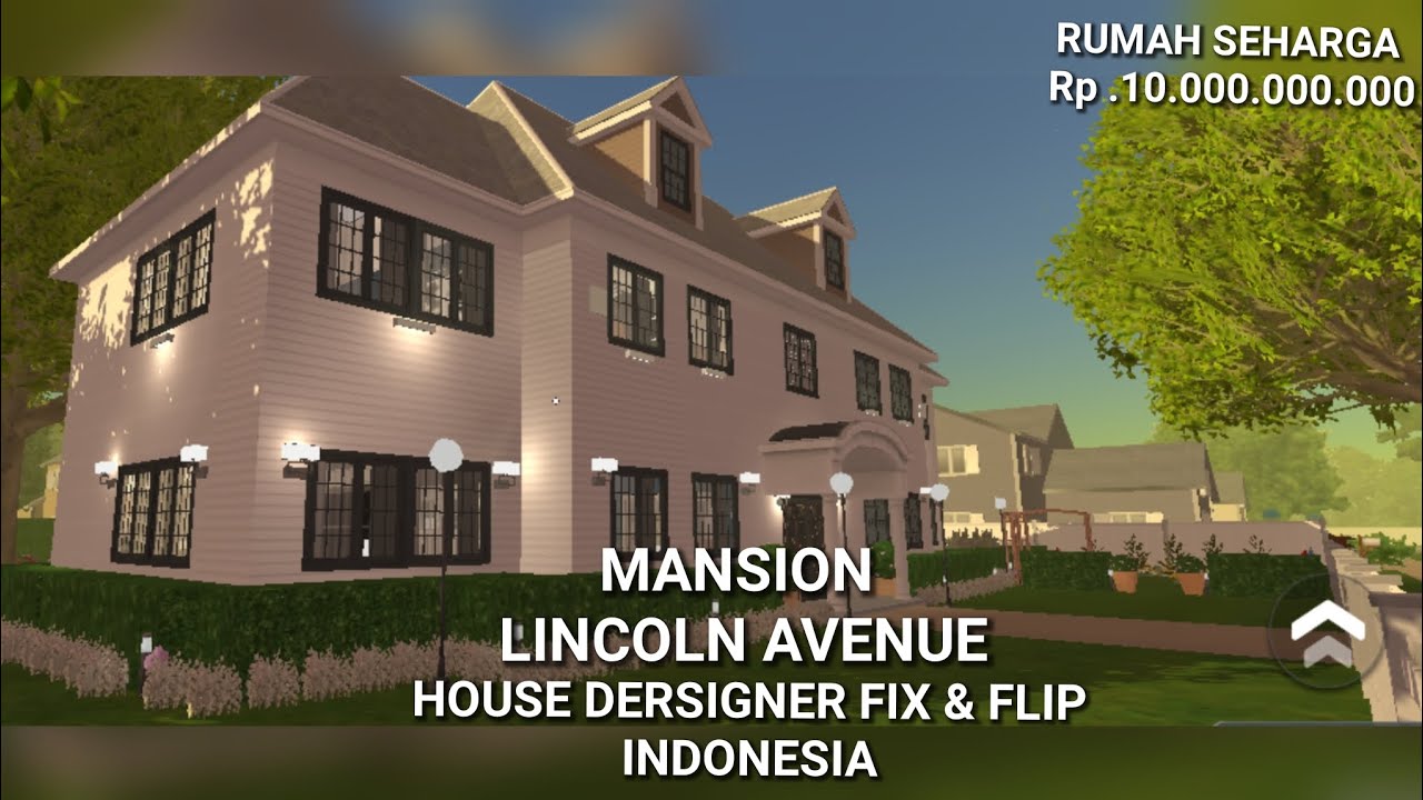 OMG! - MANSION di LINCOLN AVENUE - House Designer Indonesia #gamedesign  #dekorasi #housedesigner