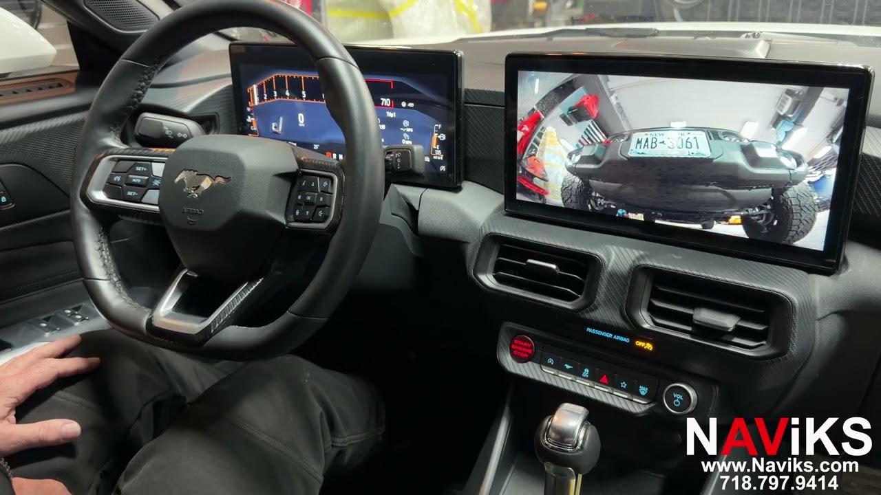 Видеоинтерфейс HDMI для Ford Mustang SYNC 4 (2024+) + 4 входа для AHD-камер: передняя, ​​боковая ...