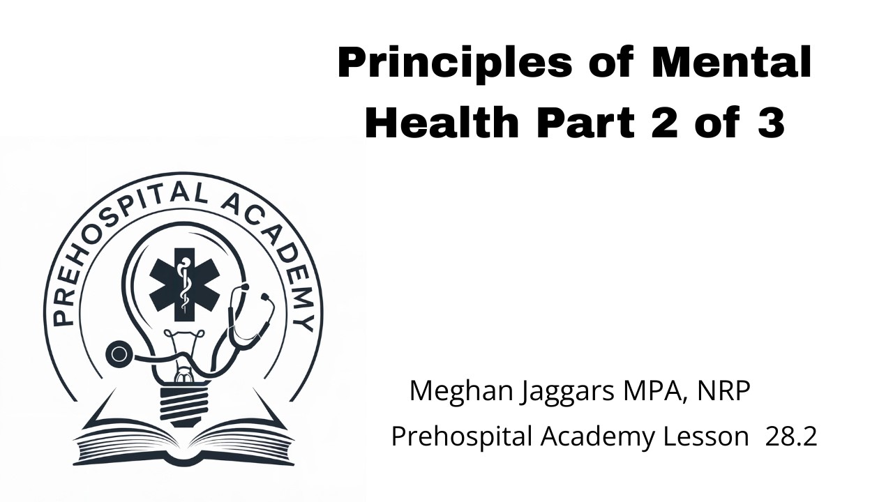 Mental Health Principles Part 2