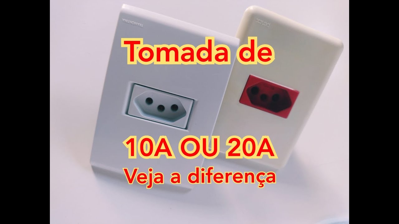 Tomada de 10A ou de 20A veja a diferen&ccedil;a