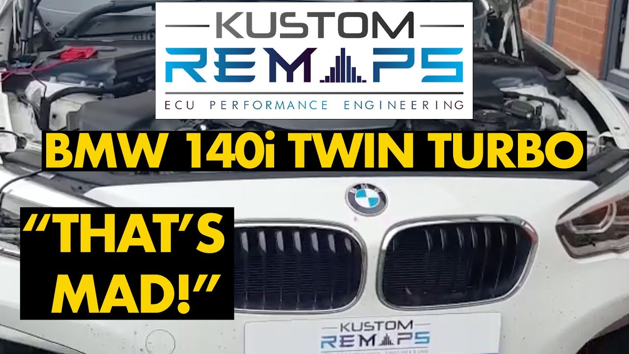 BMW 140i  TWIN TURBO - Stage 1 Engine & Gearbox Performance Remap - www.kustomremaps.co.uk