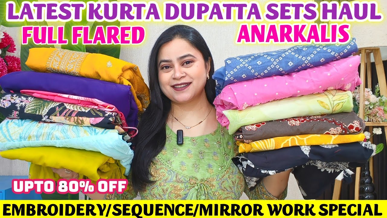 🤗Latest Summer Kurta Dupatta Set🤗 Anarkali/Partywear Suit/Co-ord Sets🤗#amazon 