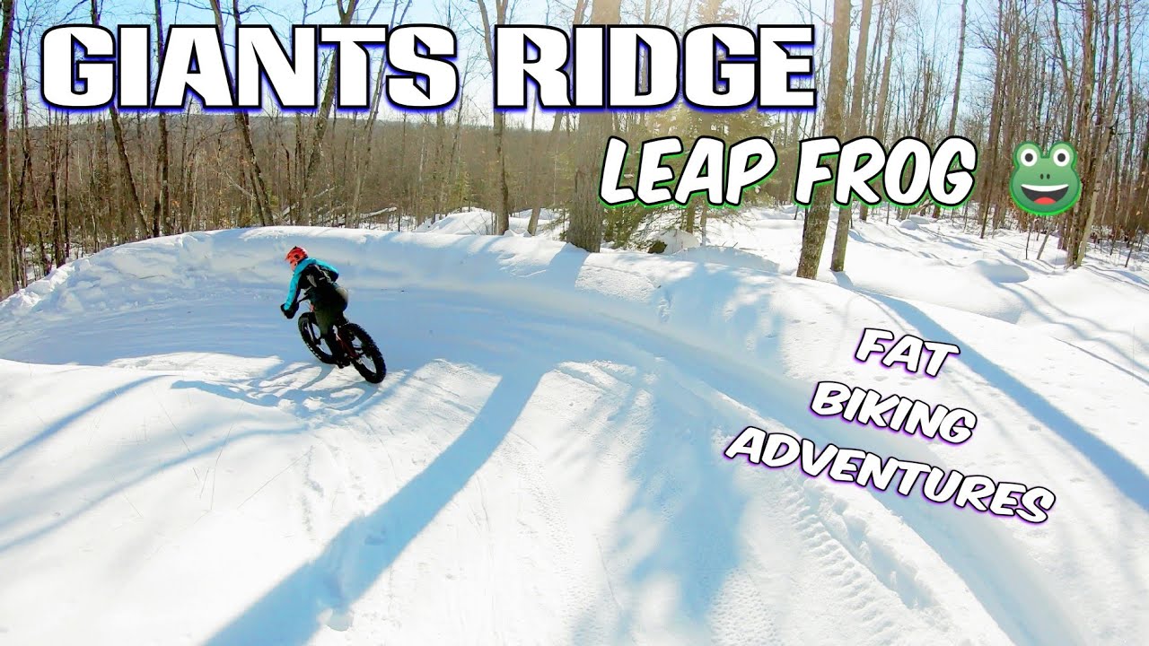 DOWNHILL FAT BIKING at Giants Ridge! LEAP FROG in the snow #WomensMountainBiking