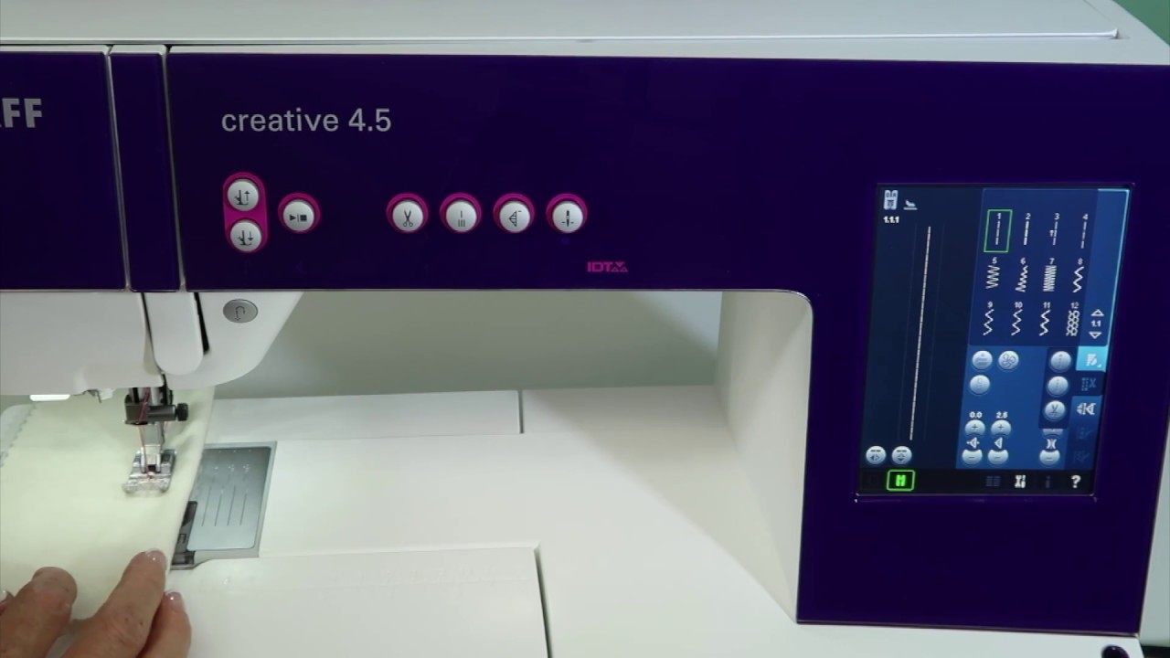 PFAFF creative 4.5 17 Function Buttons