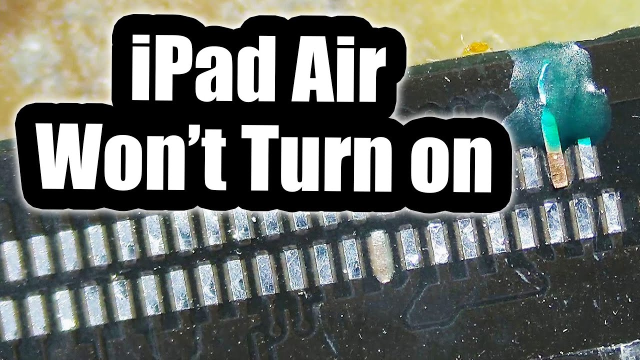 iPad Air won't turn On or charge. Trace Damage Repair
