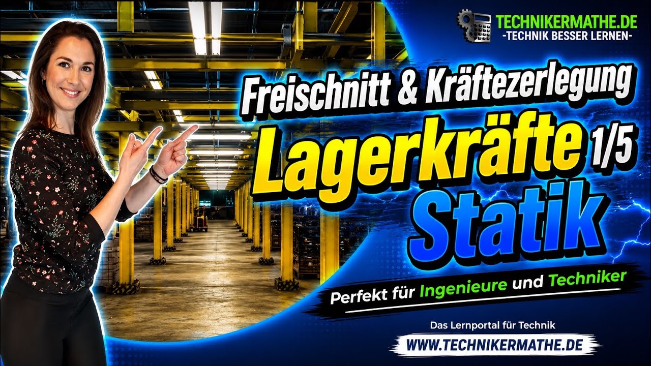 Freischnitt | Kräftezerlegung [Lagerkräfte - 1] 🟢 Statik - Perfekt für Techniker und Ingenieure