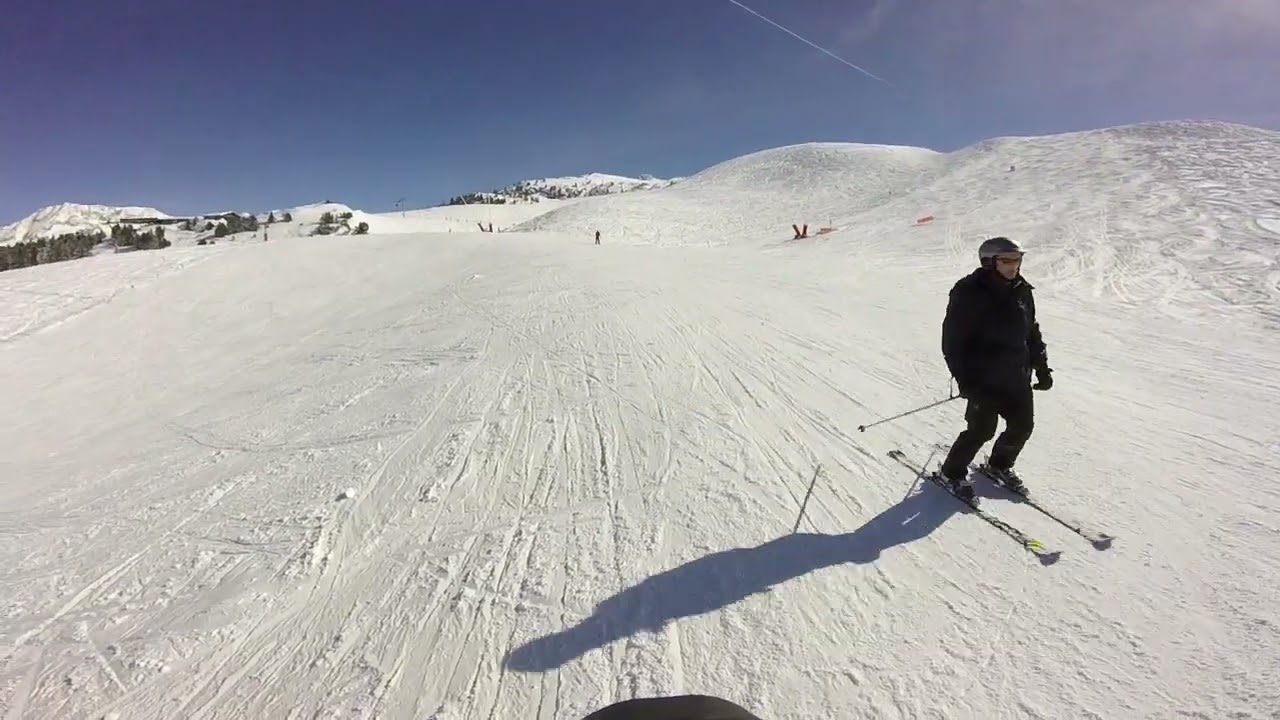 Skiing into Courchevel 1650