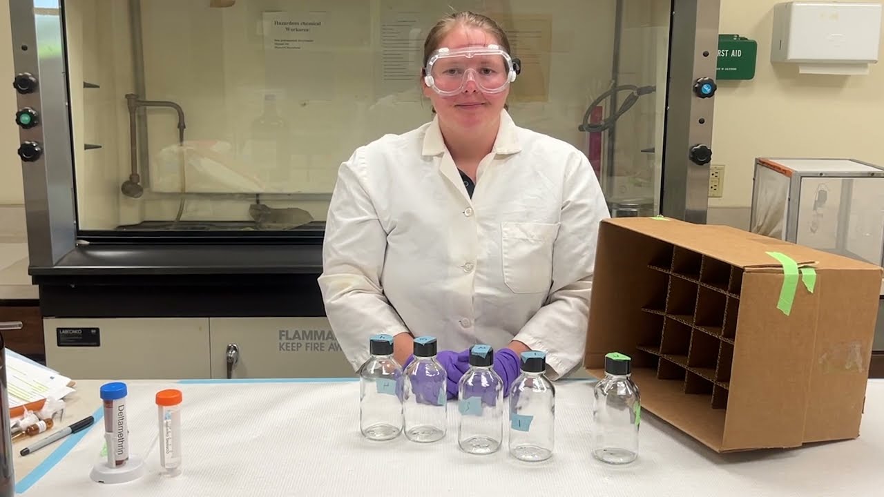 Part 3: Coating bottles with insecticide stock solution