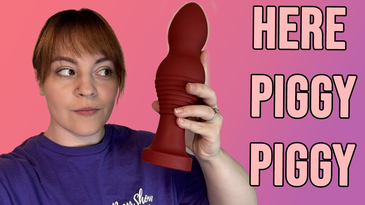 Sex Toy Review - Tantus Piggy Gigantic Beaded Anal Silicone Dildo from Peepshow Toys!