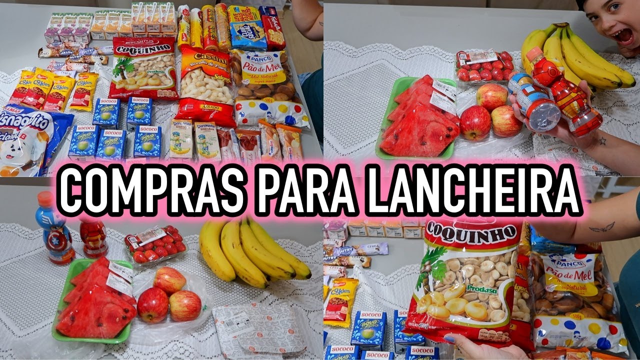 COMPRAS PARA A LANCHEIRA ESCOLAR DOS GÊMEOS