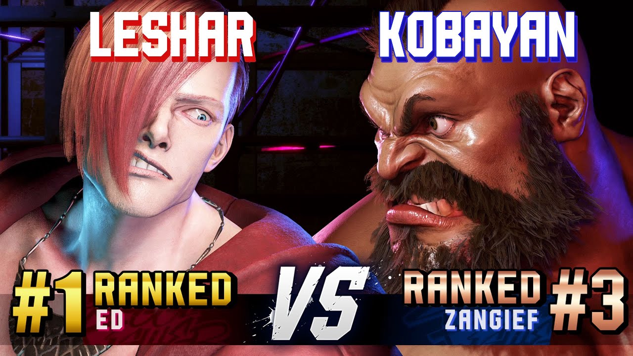 SF6 ▰ LESHAR (#1 Ranked Ed) vs KOBAYAN (#3 Ranked Zangief) ▰ High Level Gameplay