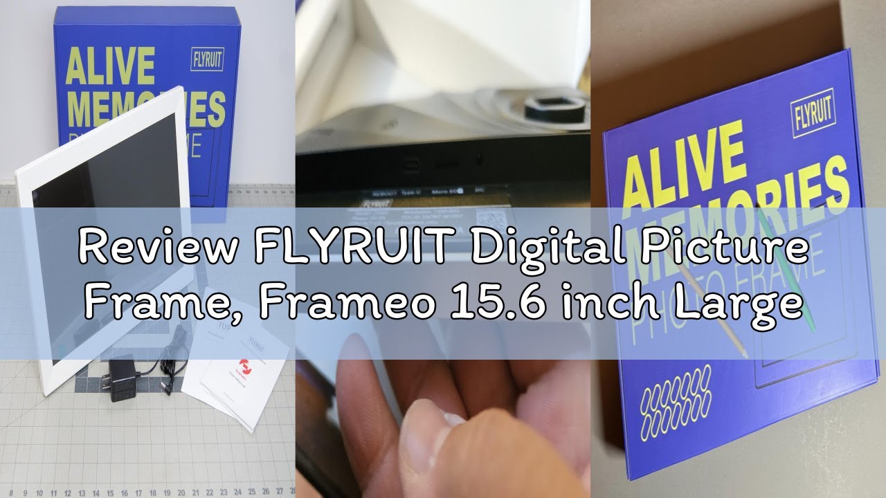 Review FLYRUIT Digital Picture Frame, Frameo 15.6 inch Large Digital Photo Frame WiFi, 1920*1080 IPS