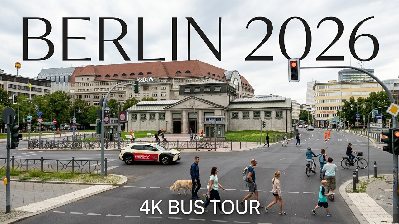 BERLIN 4K Bus Tour - Summer 2026 | City Center & Mitte Sightseeing