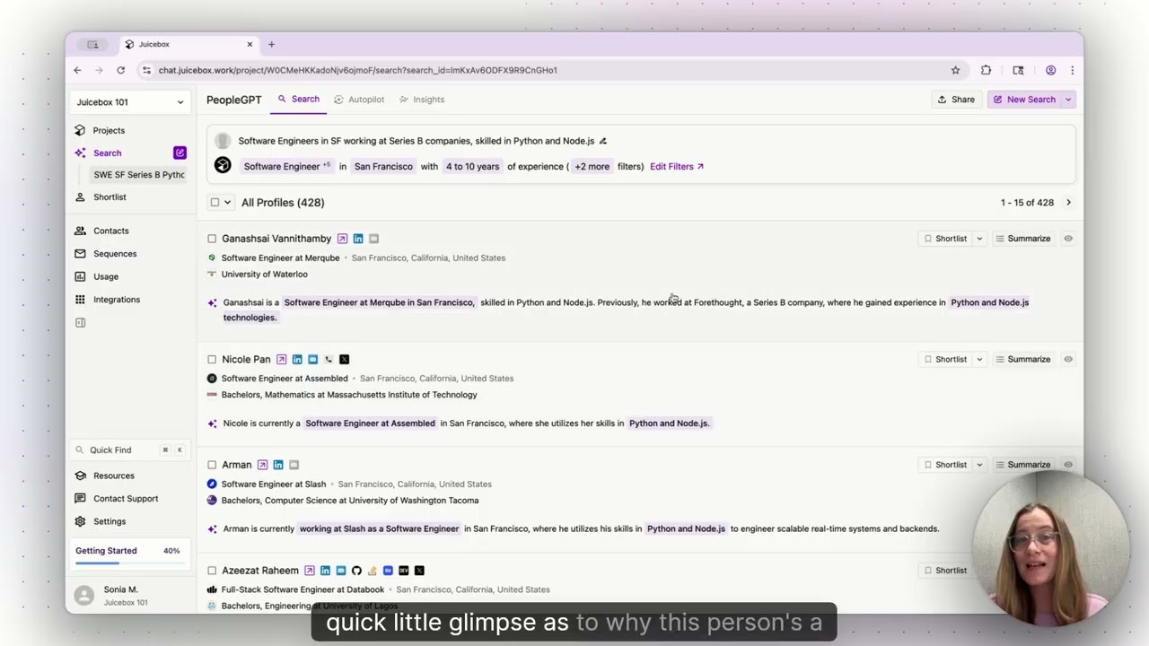 How to Run Your First Search on Juicebox