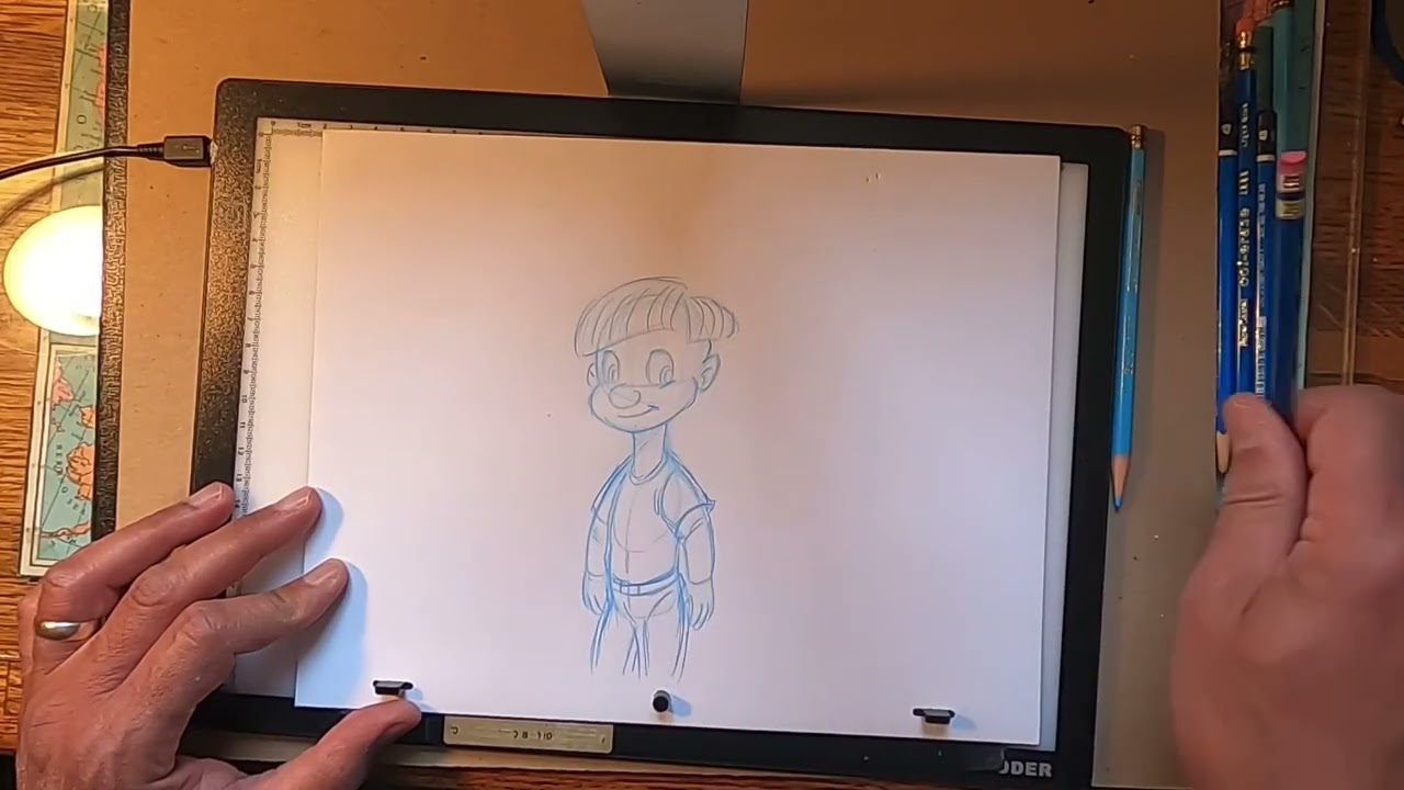 HOW TO CLEAN UP ANIMATION DRAWINGS FROM ROUGH TO FINISH