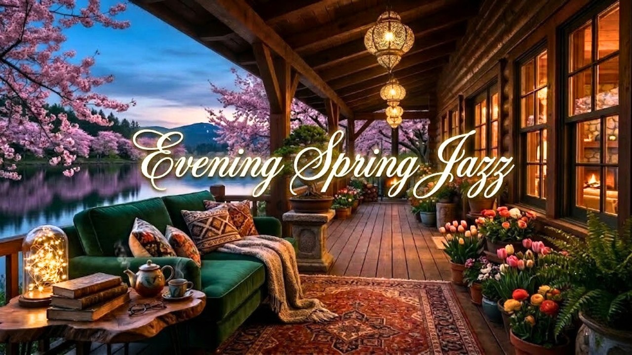 Evening Spring Jazz 🌇 Total Relaxation, Cozy Meditation & for Study 🌸