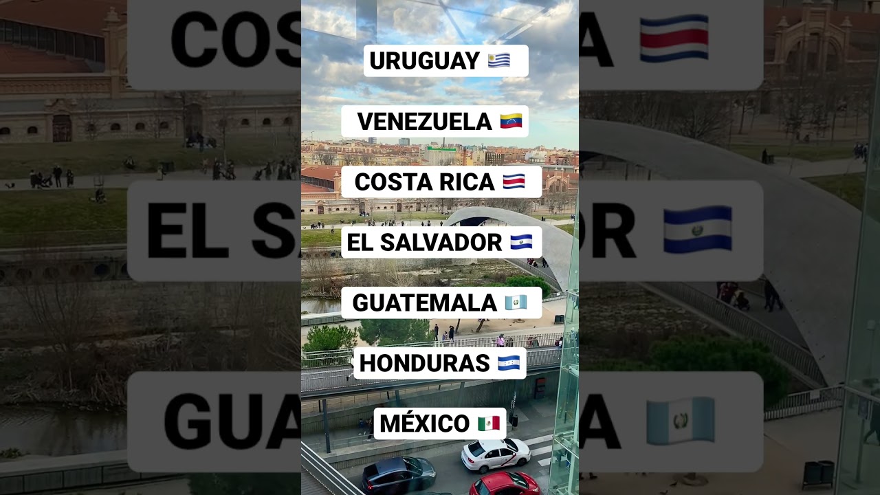Pa&iacute;ses latinoamericanos que NO necesitan VISA para entrar a #espa&ntilde;a #latinoamerica #migration #short