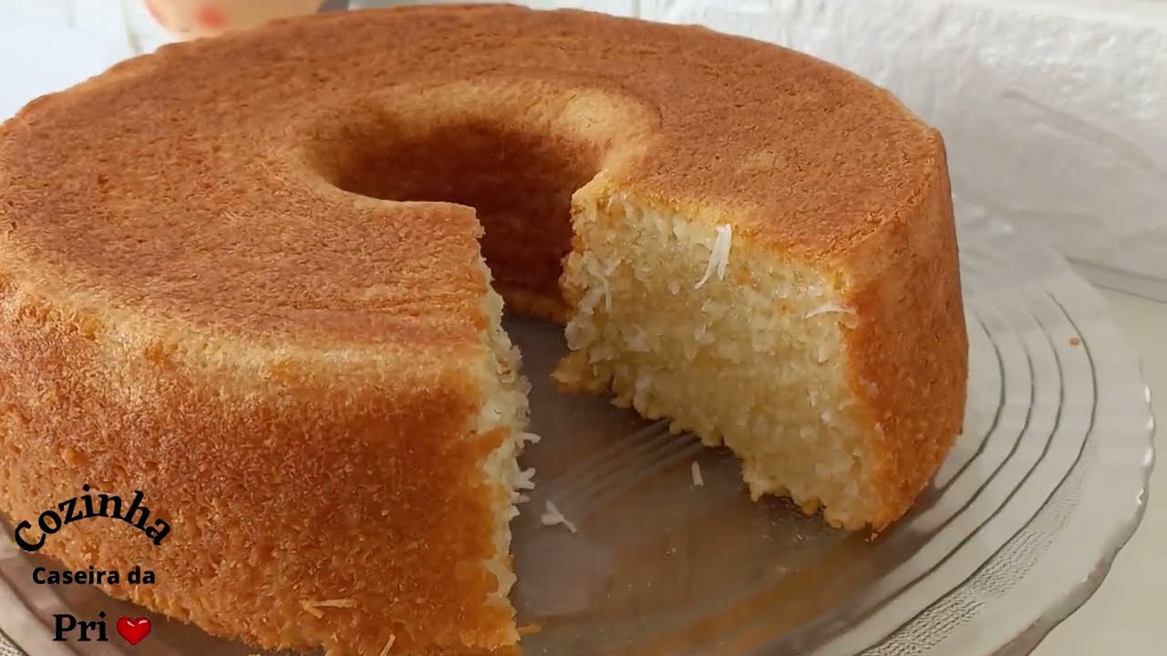 BOLO DE TAPIOCA GRANULADA FÁCIL, DELICIOSO E SEM TRIGO