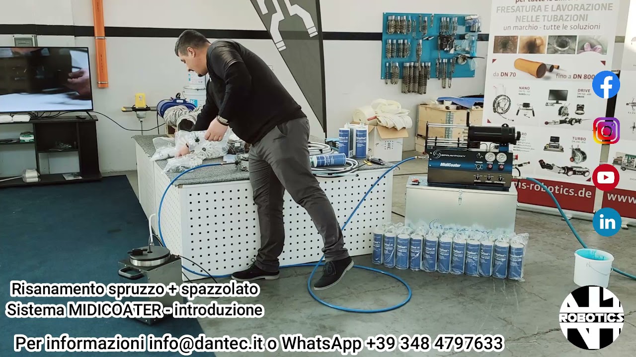Risanamento spray e spazzolato - SISTEMA MIDICOATER - parte 1