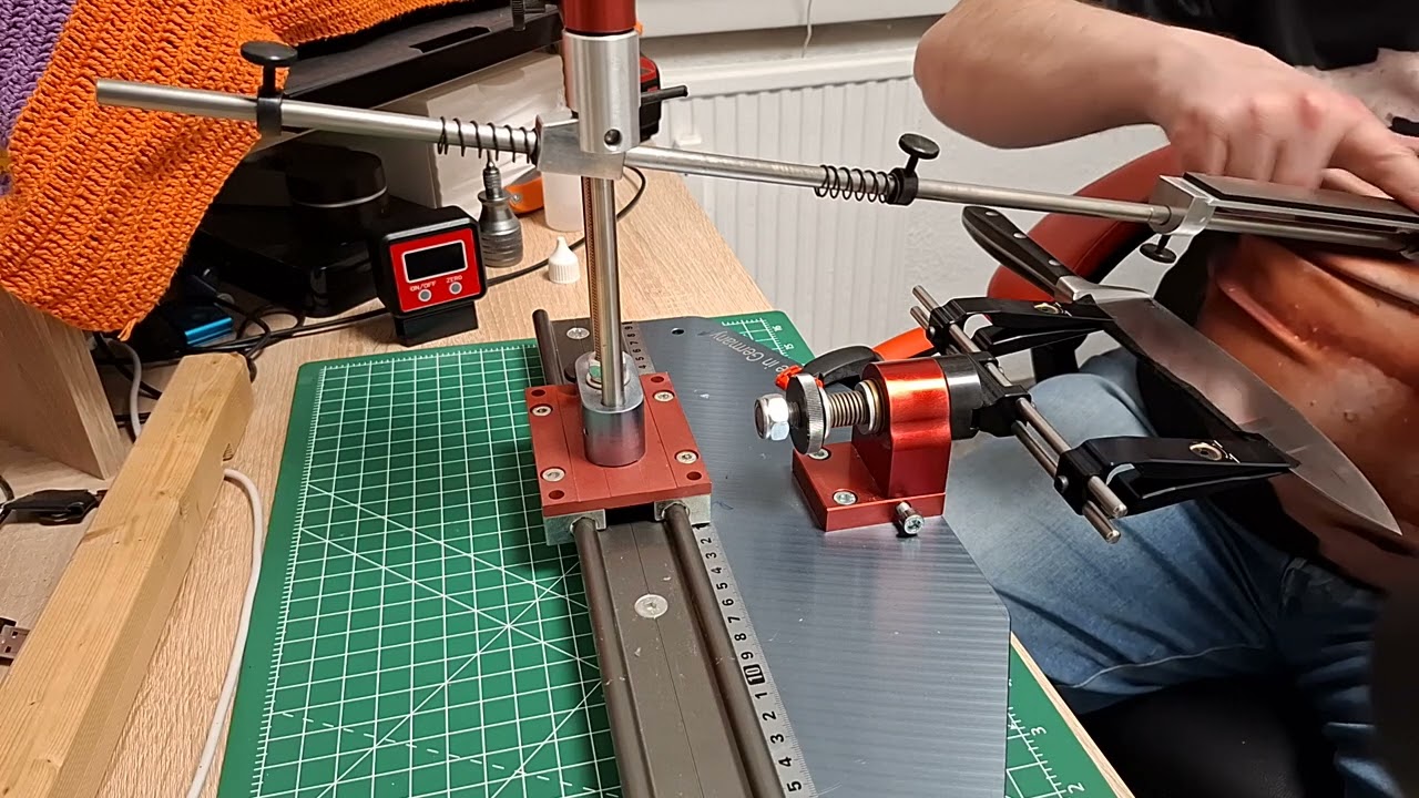 Kochmesser Echtzeitschliff auf dem SJ Multigrinder KDTU Diamond u.Leder Weihnachtsgeschenk