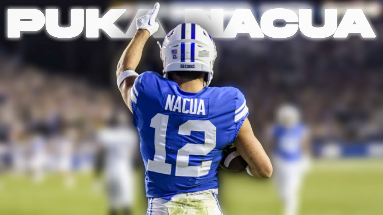 Puka Nacua BYU WR Highlights || Head Tap Specialist