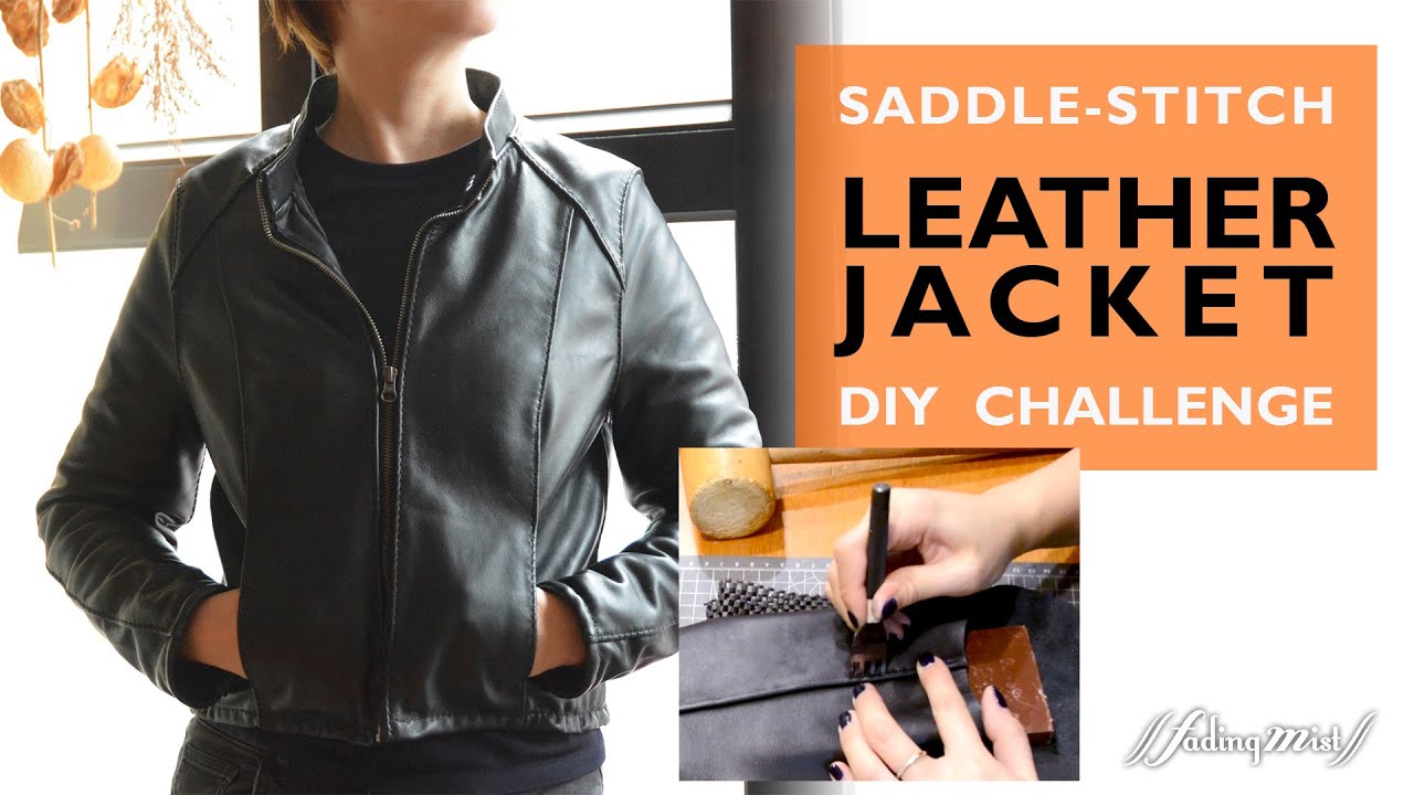 Saddle-Stitch Leather Jacket DIY Challenge 手縫皮褸試作