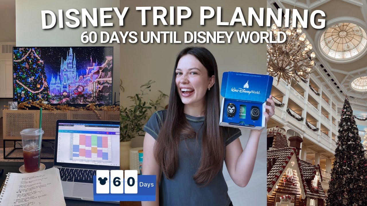 DISNEY WORLD TRIP PLANNING VLOG✨ 60 days until disney, booking dining, disney store haul & more!